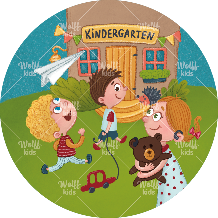 Einzelner Magnet: Kindergarten Spielzeugtag NEU